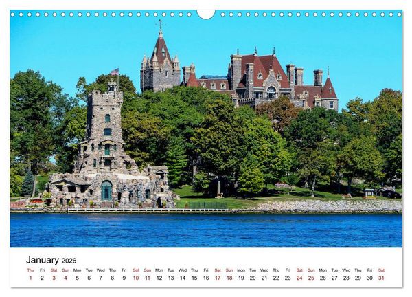 Produktbild: Boldt Castle Cruise Thousand Islands (Wall Calendar 2026 DIN A3 landscape), CALVENDO 12 Month Wall Calendar