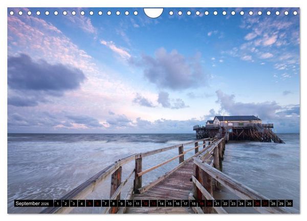 Produktbild: Sankt Peter Ording Sandstrand (Wandkalender 2026 DIN A4 quer), CALVENDO Monatskalender