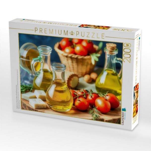 Produktbild: CALVENDO Puzzle Mediterraner Genuss. Reines &Ouml;l. Null Kompromisse. | 2000 Teile Lege-Gr&ouml;&szlig;e 90x67cm Foto-Puzzle f&uuml;r gl&uuml;ckliche Stunden