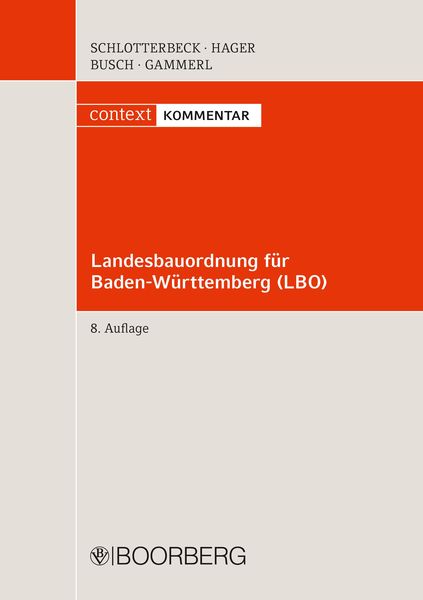 Produktbild: Landesbauordnung f&uuml;r Baden-W&uuml;rttemberg - LBO