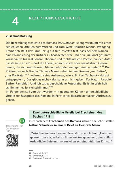 Produktbild: Der Untertan von Heinrich Mann - Textanalyse und Interpretation