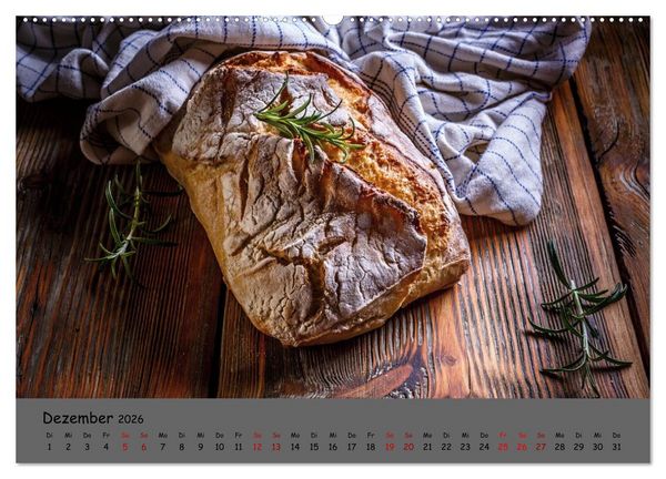 Produktbild: Mein Brotkalender (hochwertiger Premium Wandkalender 2026 DIN A2 quer), Kunstdruck in Hochglanz