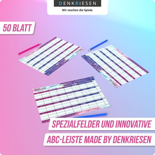 Denkriesen - Stadt Land Vollpfosten® - Baby Edition - "volle Windel Voraus." - A4