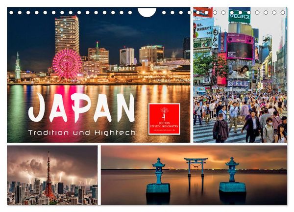 Japan - Tradition und Hightech (Wandkalender 2024 DIN A4 quer), CALVENDO Monatskalender