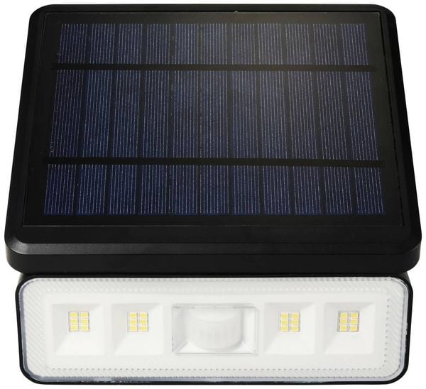 Produktbild: Sygonix SY-5972856 Solar-Wandstrahler mit Bewegungsmelder LED LED fest eingebaut 8 W Schwarz