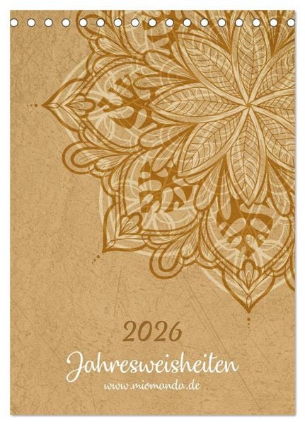 Produktbild: Jahresweisheiten (Tischkalender 2026 DIN A5 hoch), CALVENDO Monatskalender