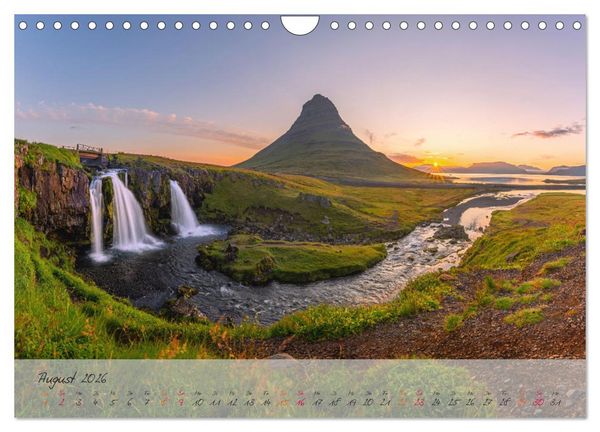 Produktbild: Naturwunder in Island (Wandkalender 2026 DIN A4 quer), CALVENDO Monatskalender