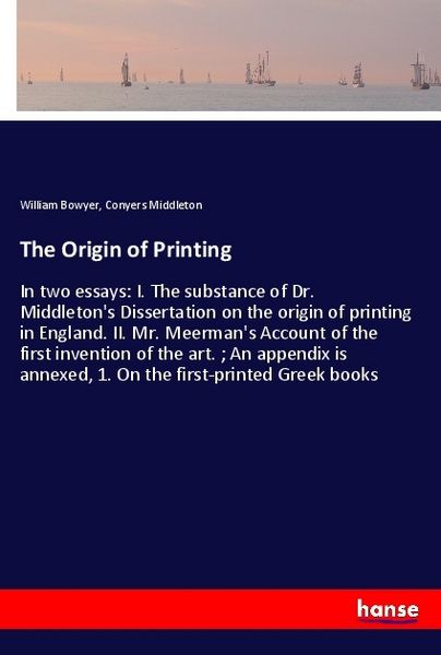 Produktbild: The Origin of Printing