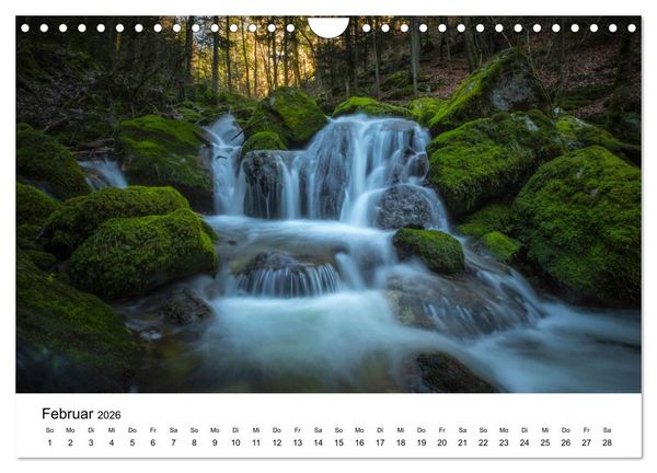 Produktbild: Wasserfallwelt Schweiz (Wandkalender 2026 DIN A4 quer), CALVENDO Monatskalender