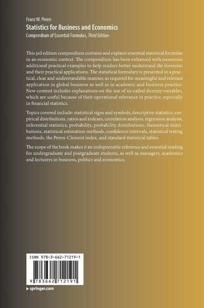 Produktbild: Statistics for Business and Economics