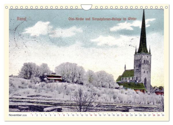 Produktbild: GRUSS AUS REVAL - Estlands Hauptstadt in alten Ansichten (Wandkalender 2026 DIN A4 quer), CALVENDO Monatskalender