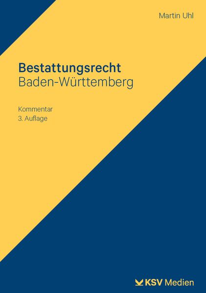 Produktbild: Bestattungsrecht Baden-W&uuml;rttemberg