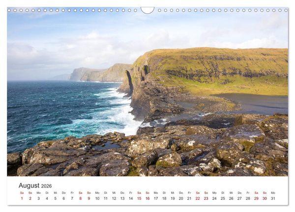 Produktbild: Zauber der F&auml;r&ouml;er Inseln (Wandkalender 2026 DIN A3 quer), CALVENDO Monatskalender