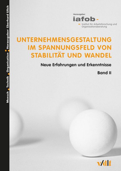 Produktbild: Unternehmensgestaltung im Spannungsfeld von Stabilit&auml;t und Wandel