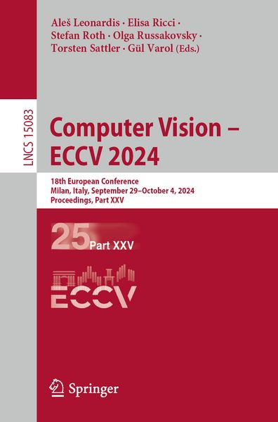 Produktbild: Computer Vision &ndash; ECCV 2024