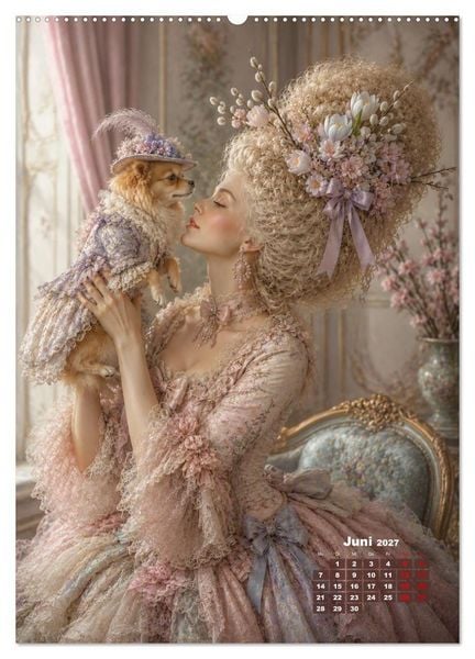 Produktbild: Rococo Tr&auml;ume (Wandkalender 2027 DIN A2 hoch), CALVENDO Monatskalender