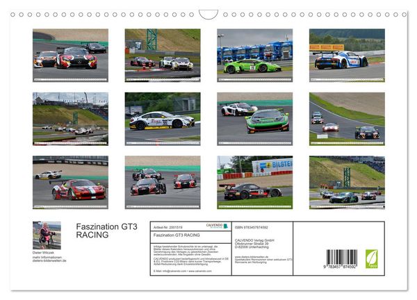 Produktbild: Faszination GT3 RACING (Wandkalender 2026 DIN A3 quer), CALVENDO Monatskalender