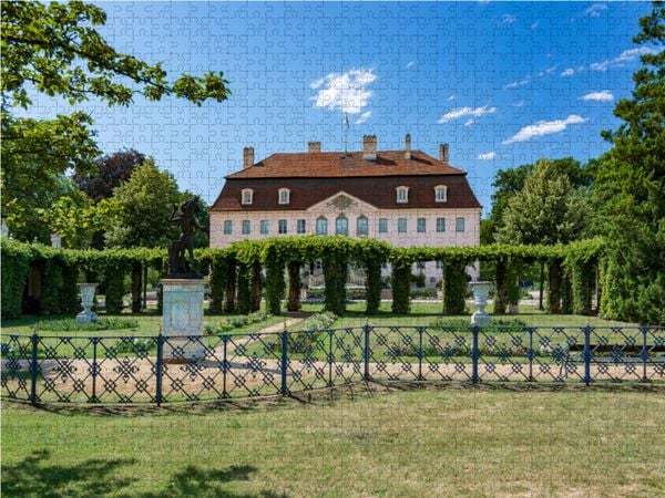 Produktbild: CALVENDO Puzzle F&uuml;rst P&uuml;ckler Schloss in Branitz (Cottbus) | 1000 Teile Lege-Gr&ouml;&szlig;e 64x48cm Foto-Puzzle f&uuml;r gl&uuml;ckliche Stunden