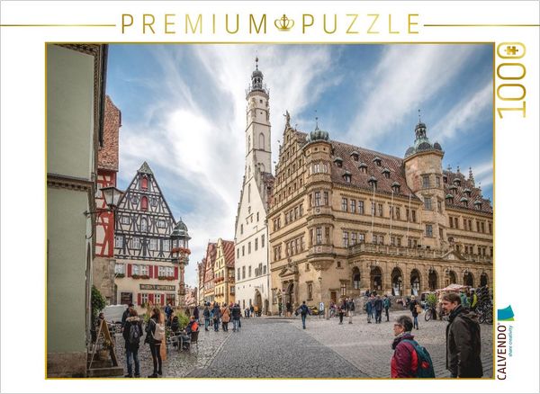 Produktbild: CALVENDO Puzzle Rathausturm | 1000 Teile Lege-Gr&ouml;&szlig;e 64x48cm Foto-Puzzle f&uuml;r gl&uuml;ckliche Stunden