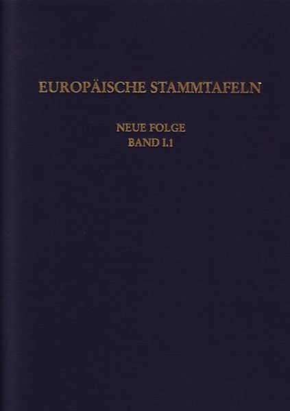 Produktbild: Europ&auml;ische Stammtafeln. Neue Folge