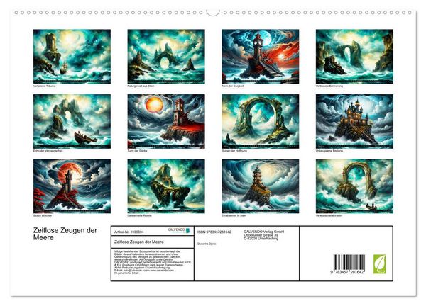 Produktbild: Zeitlose Zeugen der Meere (hochwertiger Premium Wandkalender 2026 DIN A2 quer), Kunstdruck in Hochglanz