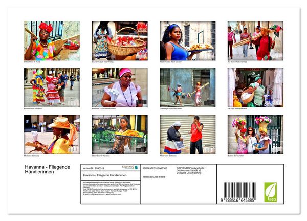 Produktbild: Havanna - Fliegende H&auml;ndlerinnen (Wandkalender 2026 DIN A4 quer), CALVENDO Monatskalender