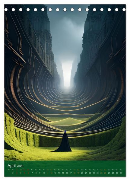 Produktbild: Epic Wanderings (Desk Calendar 2026 DIN A5 portrait), CALVENDO 12 Month DeskCalendar