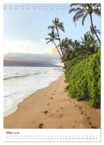 Produktbild: Hawaii - Das wundersch&ouml;ne Land im Pazifik. (Tischkalender 2026 DIN A5 hoch), CALVENDO Monatskalender