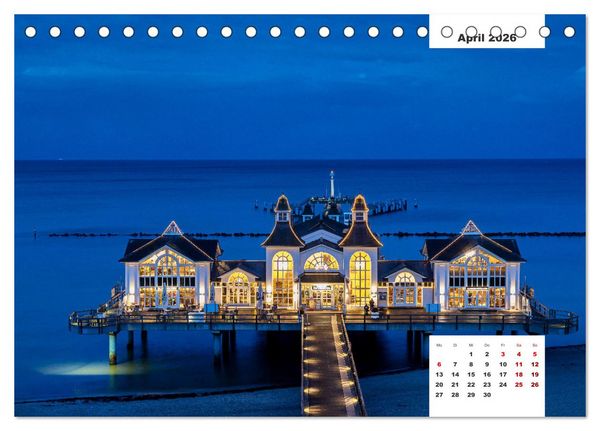Produktbild: R&uuml;gen Panorama (Tischkalender 2026 DIN A5 quer), CALVENDO Monatskalender