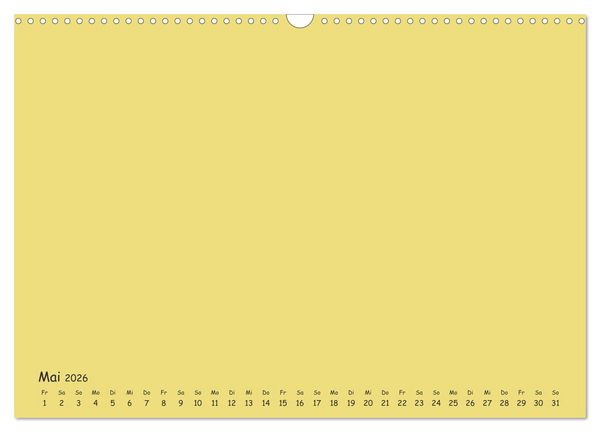 Produktbild: Regenbogen Kinder Bastelkalender - Zum Selbstgestalten - DIY Kreativ-Kalender (Wandkalender 2026 DIN A3 quer), CALVENDO Monatskalender