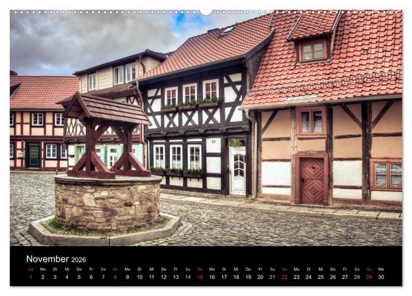 Produktbild: Fachwerk - wie aus einer anderen Zeit (hochwertiger Premium Wandkalender 2026 DIN A2 quer), Kunstdruck in Hochglanz