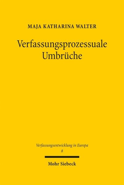 Produktbild: Verfassungsprozessuale Umbr&uuml;che