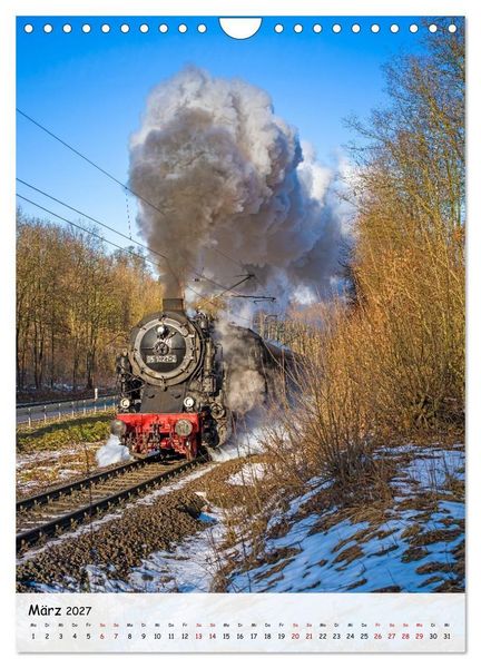 Produktbild: Mit der Dampflok durch den Harz (Wandkalender 2027 DIN A4 hoch), CALVENDO Monatskalender