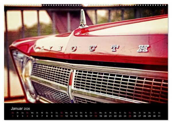 Produktbild: US-Muscle-Cars - Plymouth (Wandkalender 2026 DIN A2 quer), CALVENDO Monatskalender