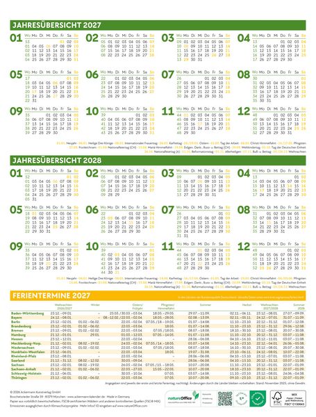 Produktbild: Little Dreams Wochenplaner Kalender 2027