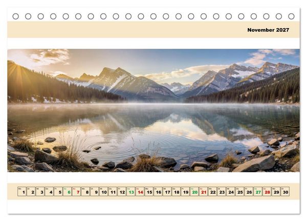 Produktbild: Landschafts - Panorama (Tischkalender 2027 DIN A5 quer), CALVENDO Monatskalender