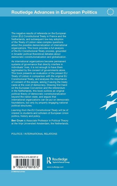 Produktbild: Learning from the EU Constitutional Treaty