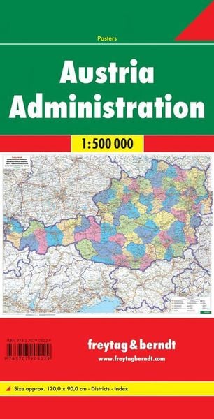 Produktbild: Österreich Verwaltungskarte