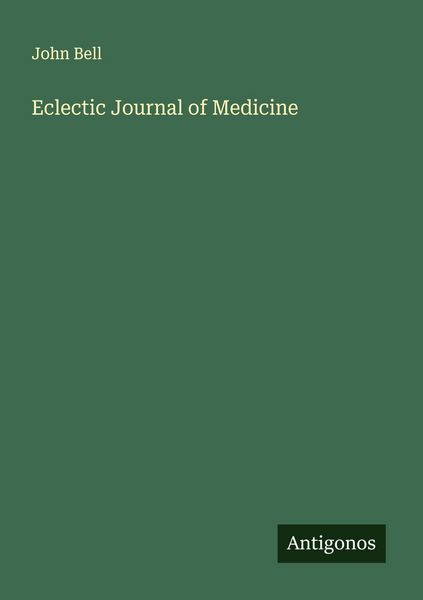 Produktbild: Eclectic Journal of Medicine