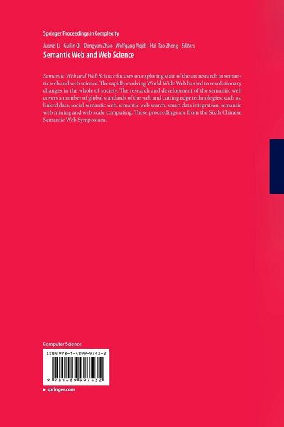 Produktbild: Semantic Web and Web Science