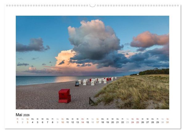 Produktbild: Strandkorb Idylle (Wandkalender 2026 DIN A2 quer), CALVENDO Monatskalender