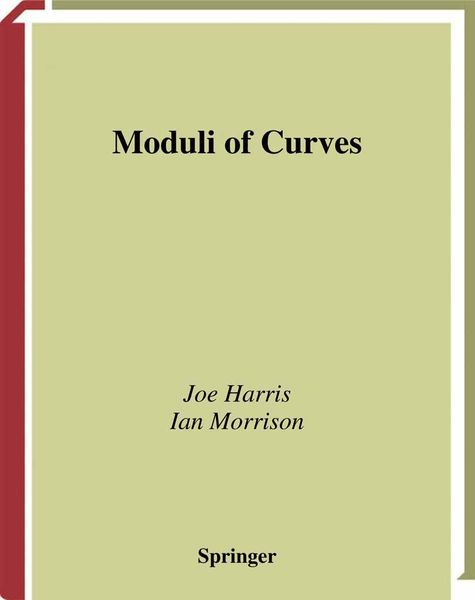 Produktbild: Moduli of Curves