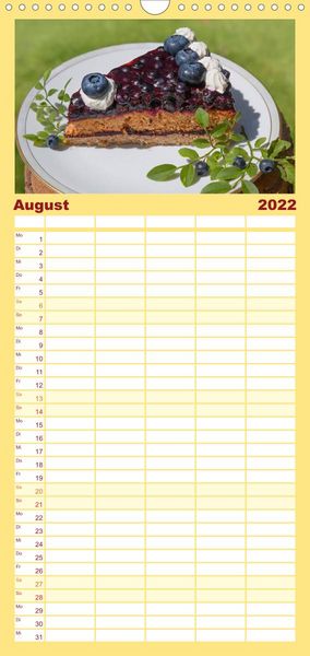 Produktbild: Familienplaner S&uuml;&szlig;es aus der Vollwert-Backstube (Wandkalender 2022 , 21 cm x 45 cm, hoch)