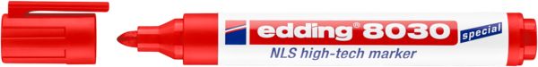 Produktbild: EDDING&reg; High-Tech Marker 8030 NLS, rot