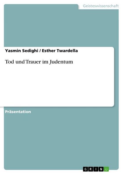 Produktbild: Tod und Trauer im Judentum
