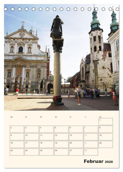 Produktbild: Wundersch&ouml;nes Krakau (Tischkalender 2026 DIN A5 hoch), CALVENDO Monatskalender
