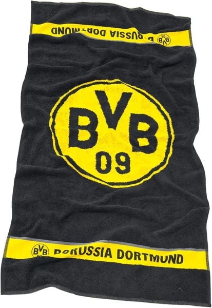 Produktbild: BVB 19801300 - BVB Duschtuch Emblem, Baumwolle, 140x70 cm, Borussia Dortmund 09