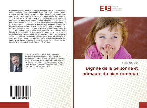 Produktbild: Dignit&eacute; de la personne et primaut&eacute; du bien commun