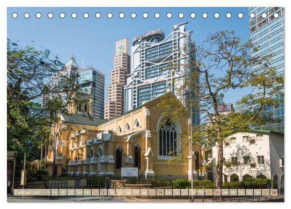 Produktbild: Ein Tag in Hongkong - eine etwas andere Sicht (Tischkalender 2027 DIN A5 quer), CALVENDO Monatskalender