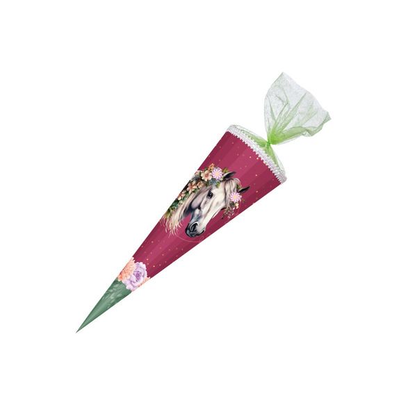 Produktbild: Nestler Schult&uuml;te Floral Horse 85cm mit Textilborte und Stoffblumen